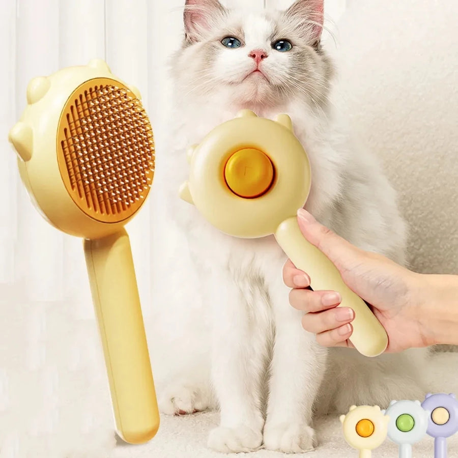 ShedLume Slicker Grooming Brush — Massage While You Groom, Shed Less Every Day